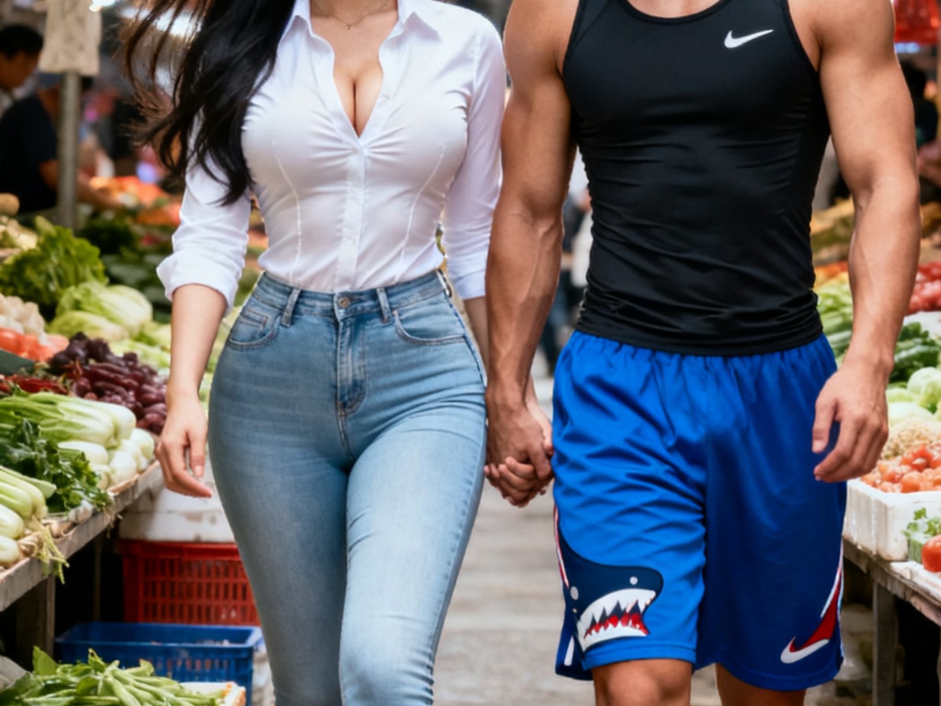 maj牵手刘艳买菜