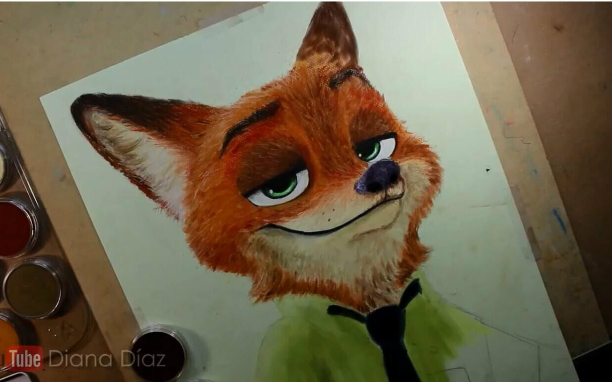 【疯狂动物城 zootopia】【搬运】画一只狐狸尼克 nick wilde