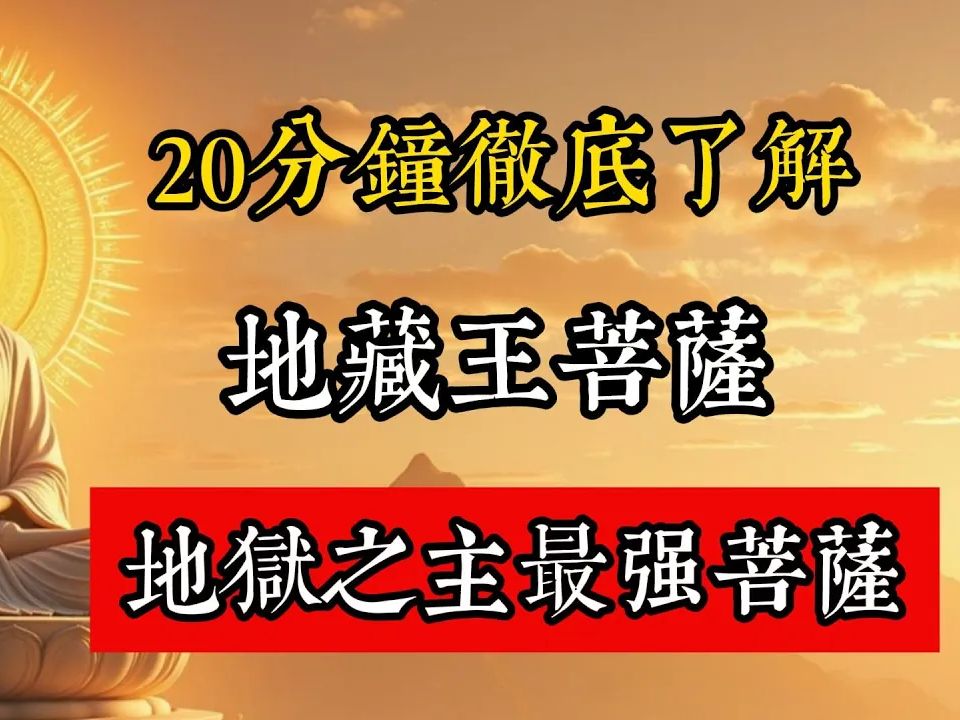 最强菩萨，地獄之主普渡眾生，20分鐘徹底了解地藏王菩薩。#佛教 #佛家 #佛法 #佛學知識 #佛學智慧 #修心修行 #佛教文化 #禪悟人生 #傳統文化