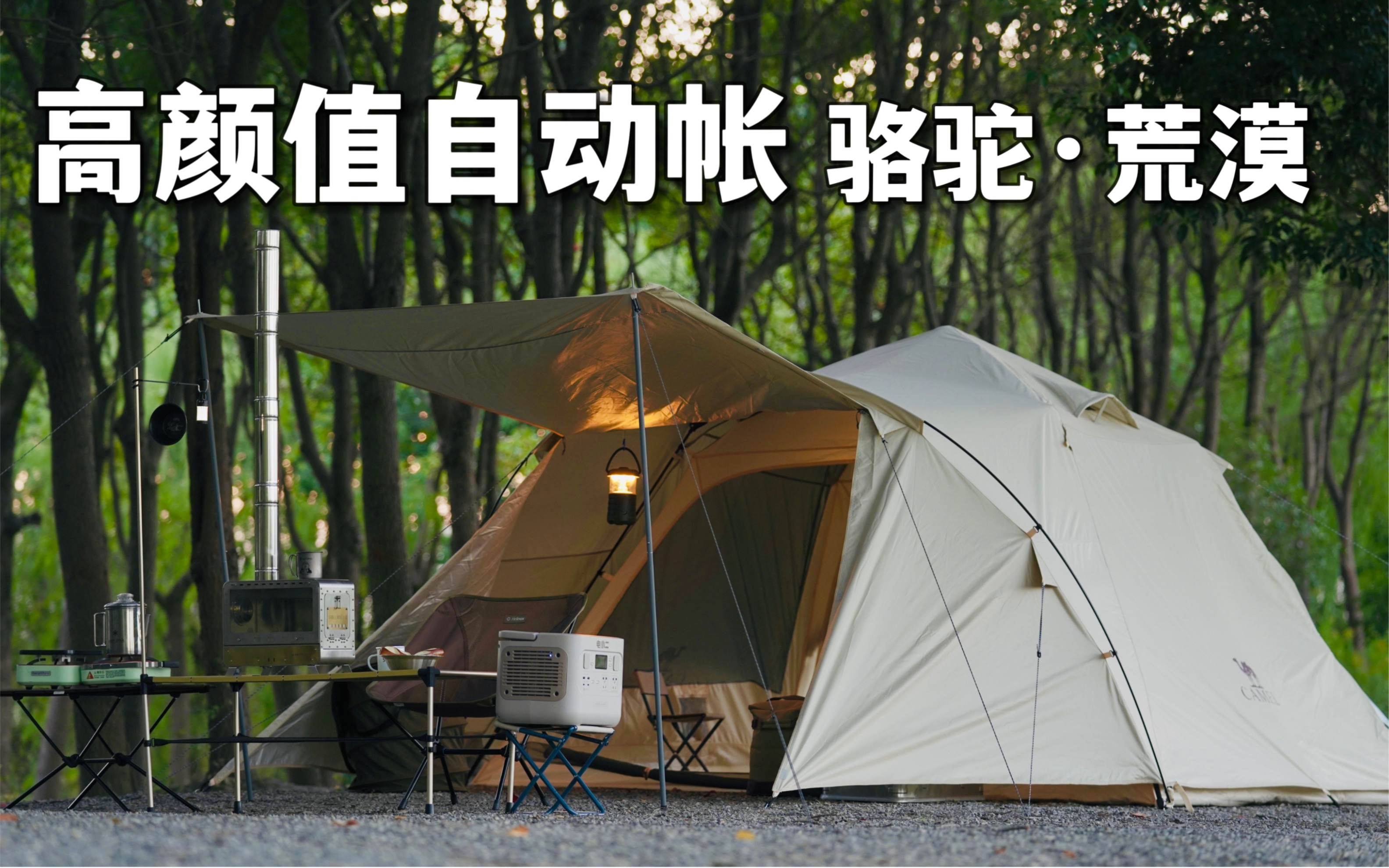 自动帐颜值天花板|骆驼荒漠双层自动帐评测