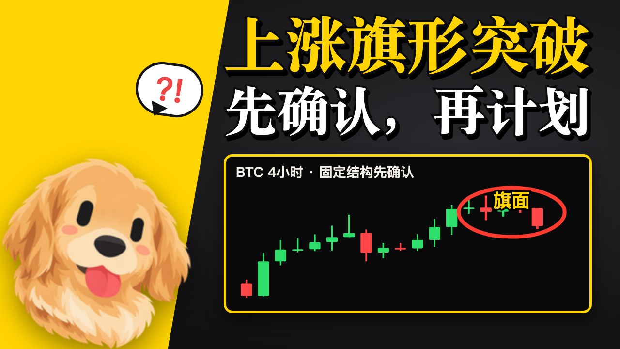 入场教学第28期｜上涨旗形突破 先确认，再计划
