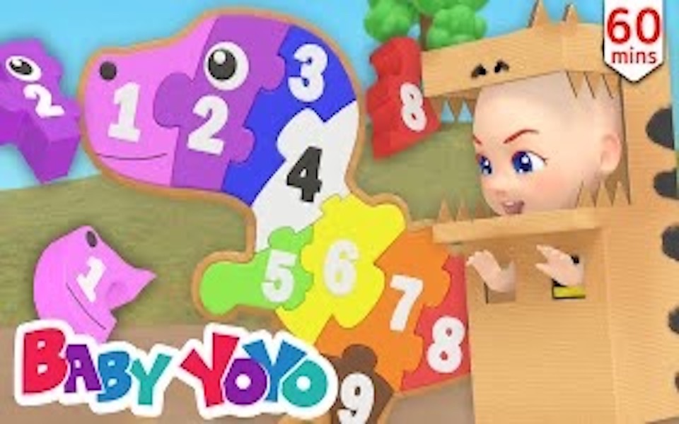 恐龙木拼图 | 色彩歌 | 数数 | 更多童谣 | 宝贝佑佑