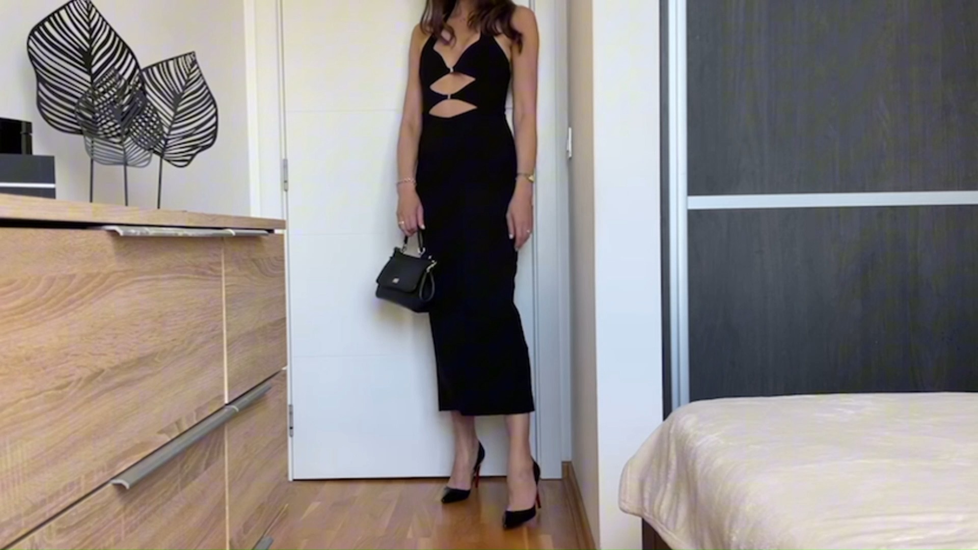 Long dresses with high heels