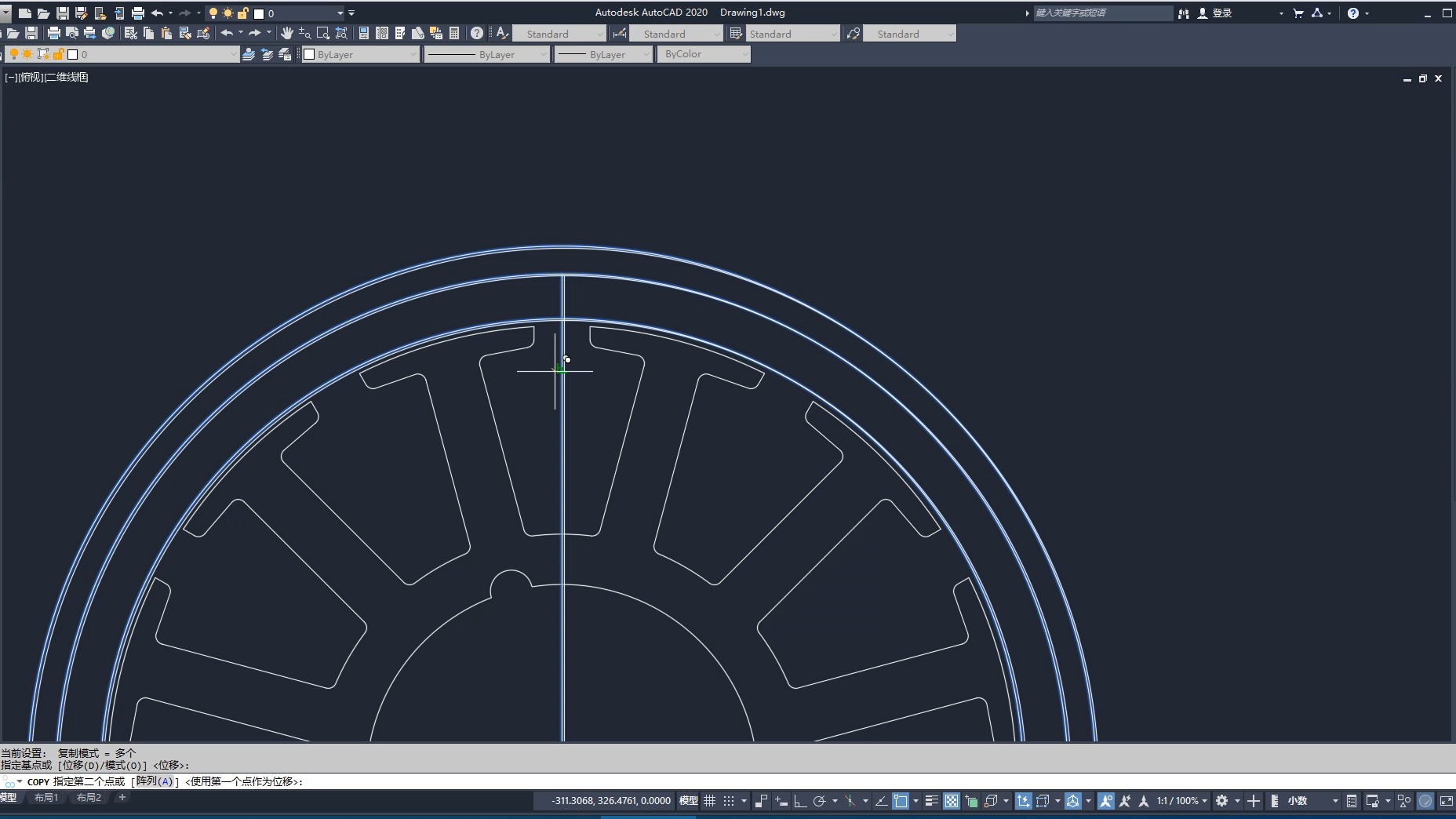 一款电机结构绘制过程