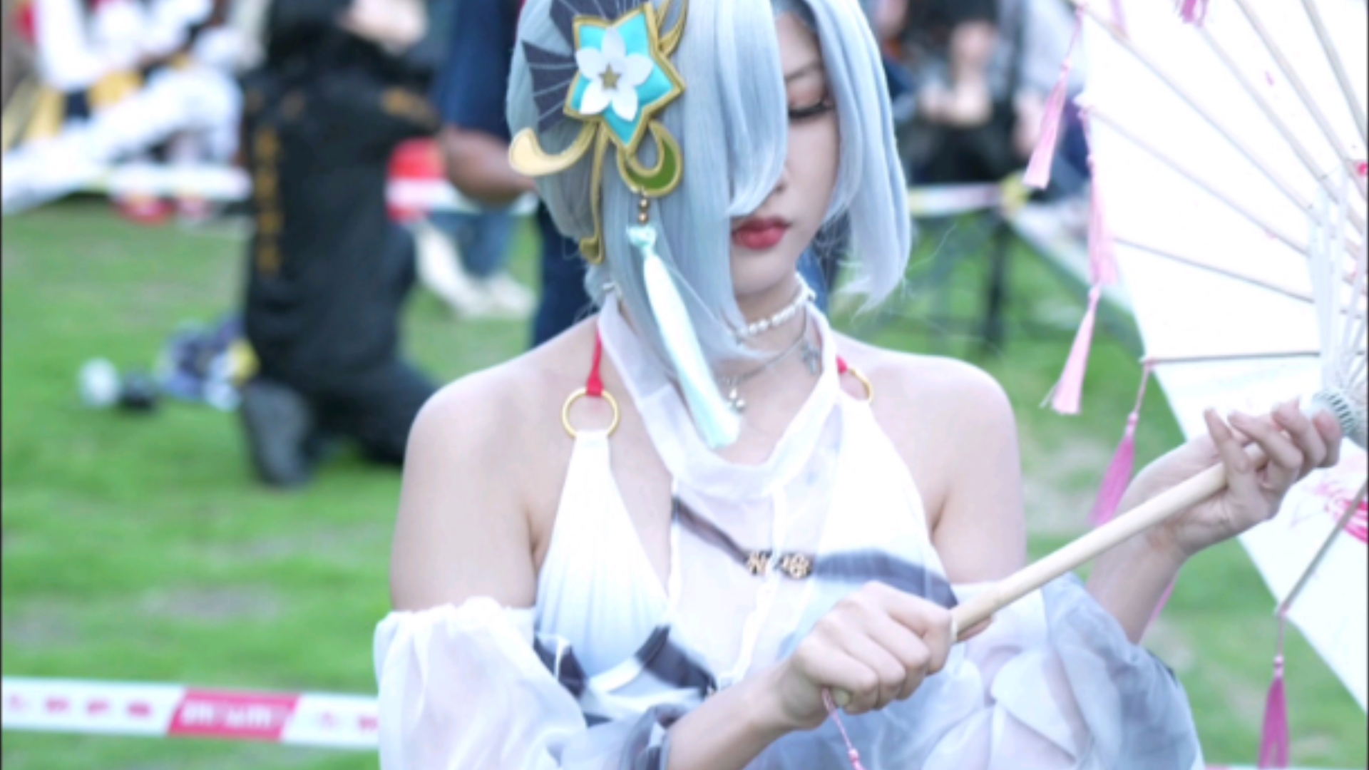 [Shin Tsuru cos] - Hara Kami cos Shin Tsuru swimsuit homage swimsuit one-piece. Let time stop at this moment.