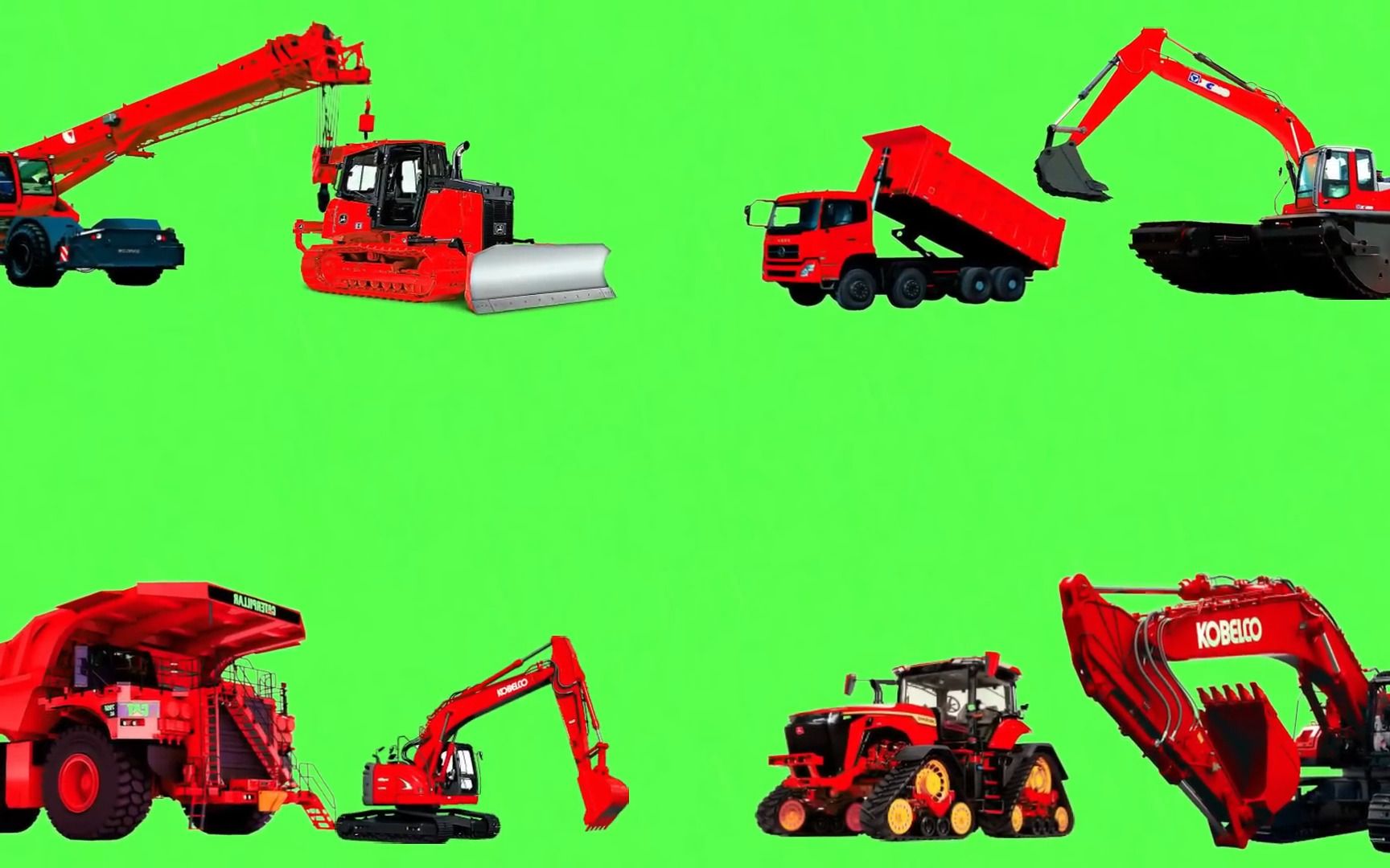 挖掘机，起重机，起重机，卡车2023-挖掘机合成-抓斗，挖掘机，锤，螺旋