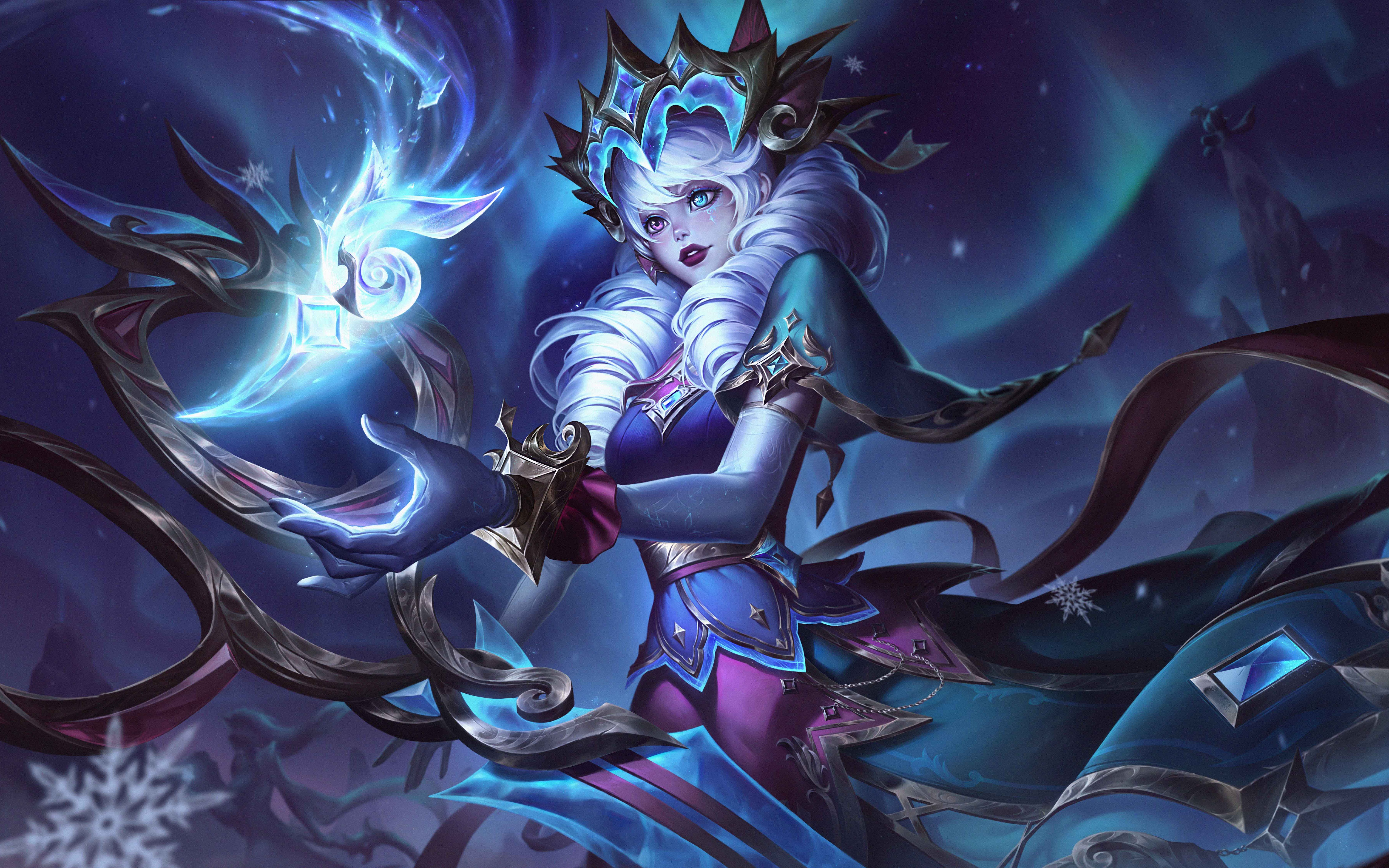 Winterblessed Gwen 北极星公主 格温 作画过程