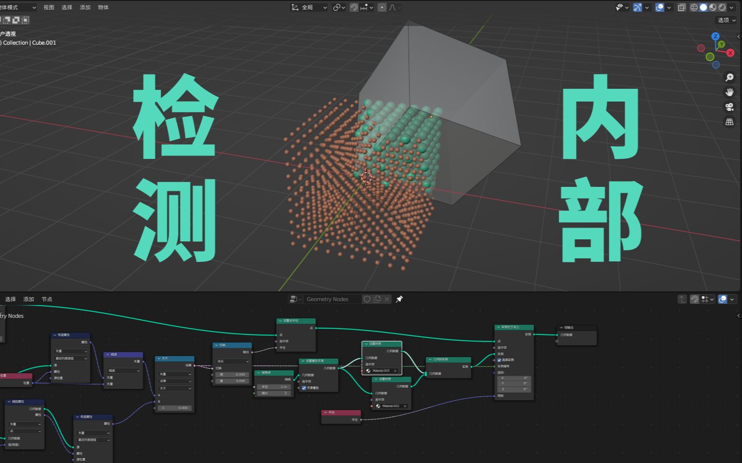 blender-节点检测点在物体内部原理