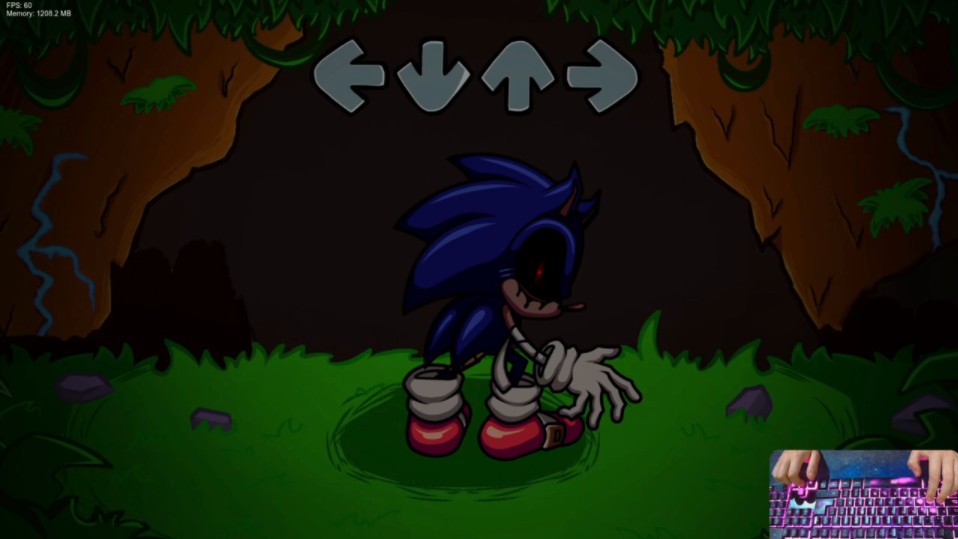 FNF HIGH EFFORT DROP AND ROLL NEW SPRITES-Vs Sonic.exe RERUN Mods/Hard/Gameplay