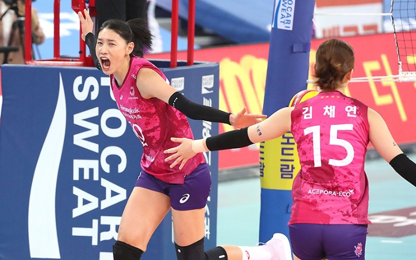 20/21 韩国女排联赛 VLeague 半决赛第1场 兴国生命 vs IBK企业银行哔哩哔哩bilibili