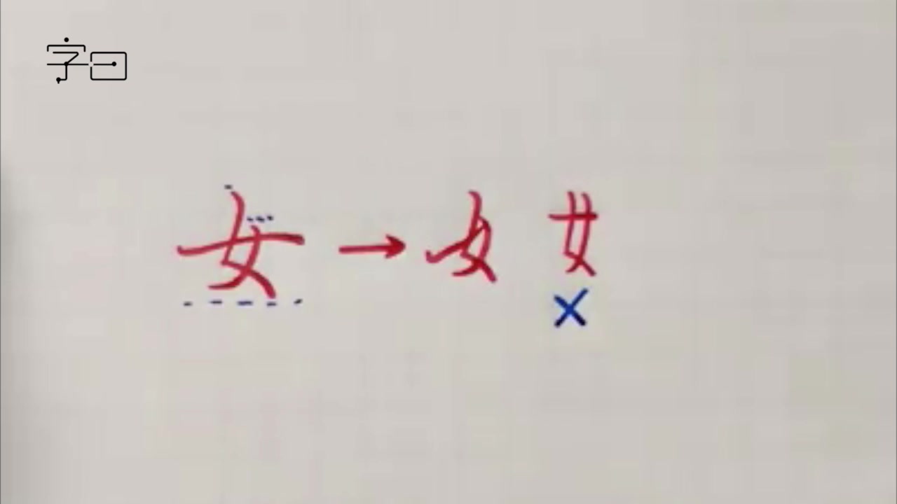 如何将"女字旁"的字写美?