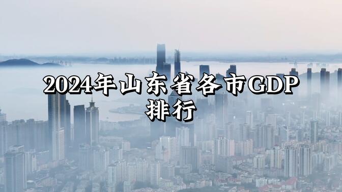 2024年山东省各市GDP排行