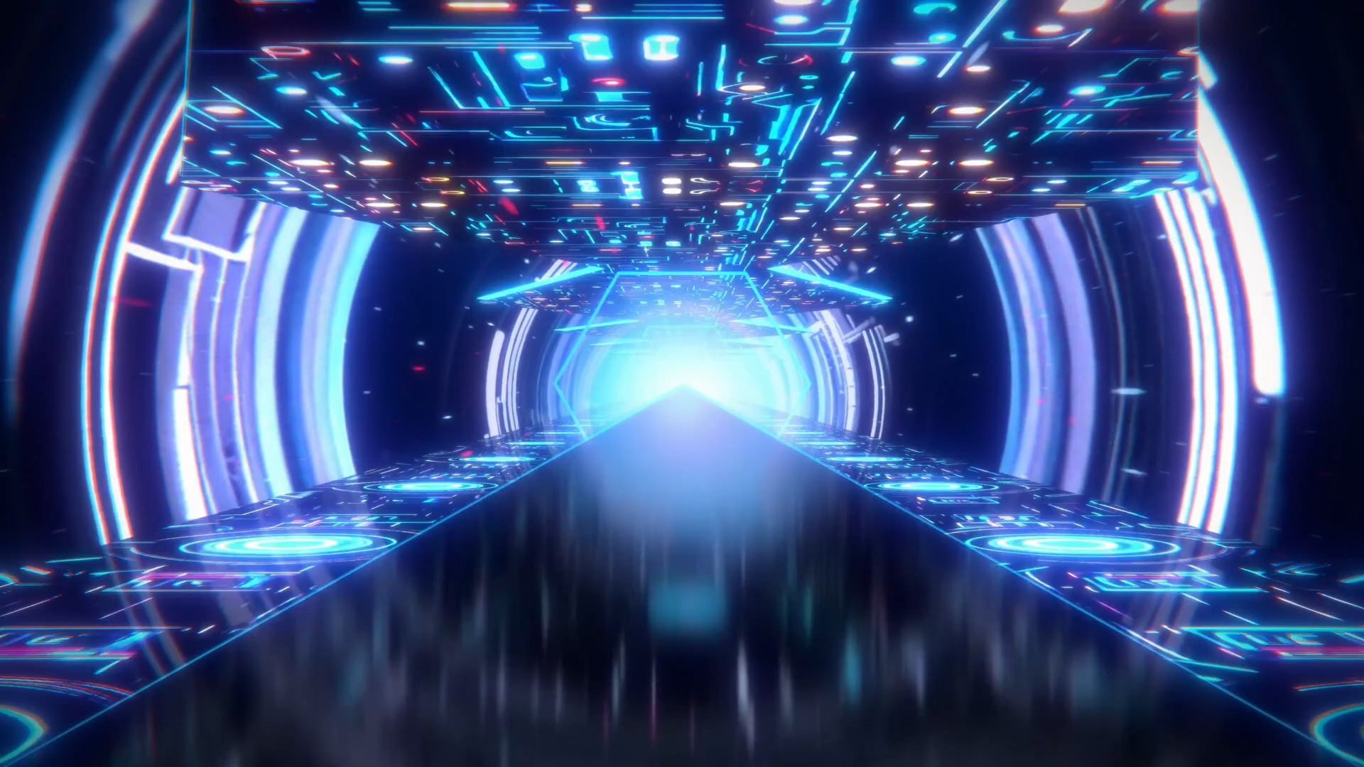 【舞台背景】1分41秒的抽象科幻 Vj 循环闪烁灯背景❤️ 浪漫梦幻舞蹈晚会年会循环动画