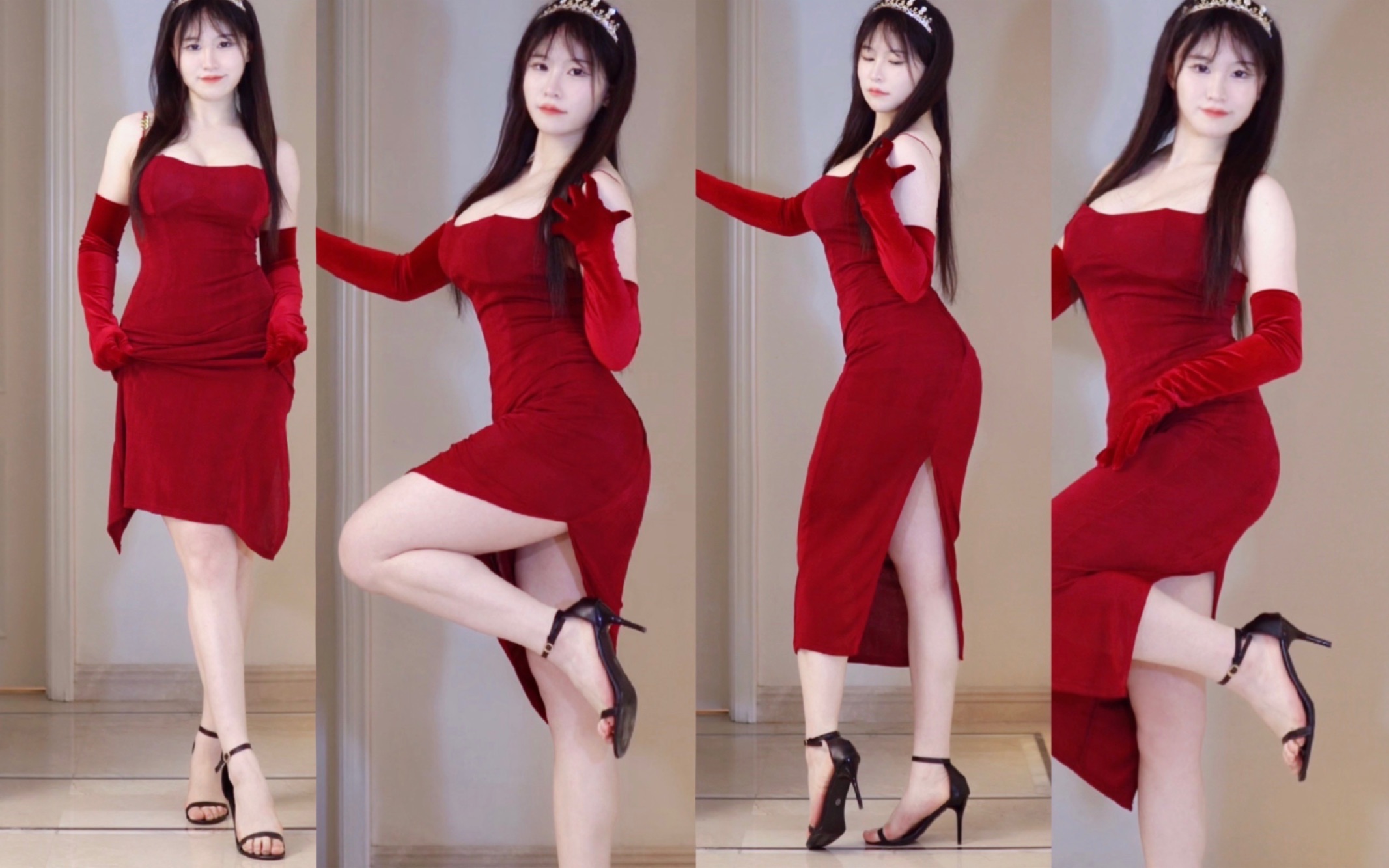 Wear a rhyming wrap dress and the steadiest horse stance {(>_<)}