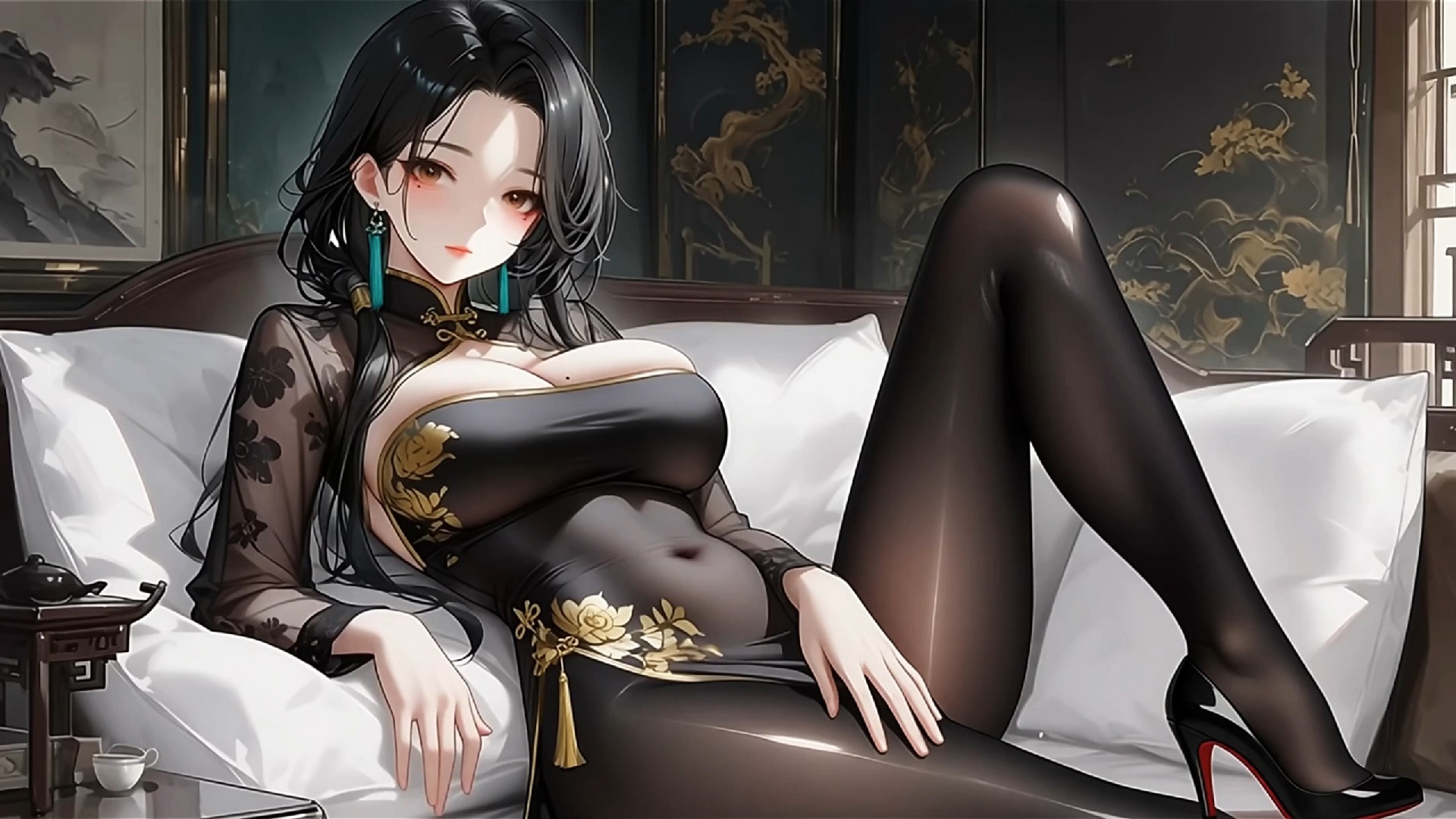 动态视频：旗袍黑丝B站