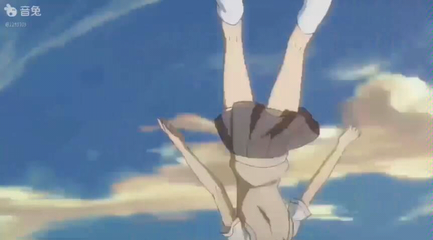 Anime falling down gif