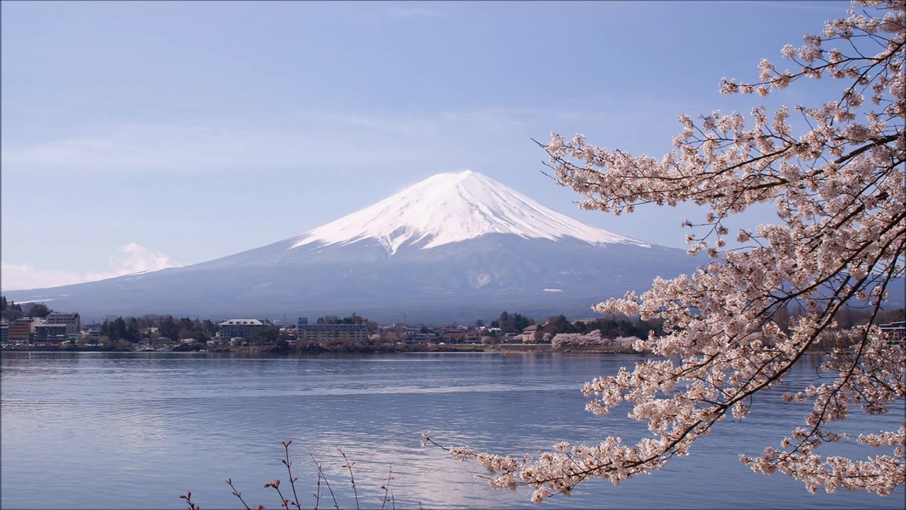 美丽的日本音乐富士山