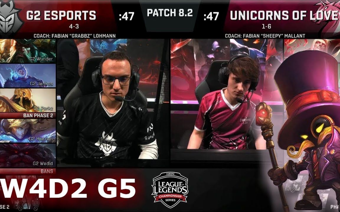 2018欧洲lcs春季常规赛 w4d2 g2 vs unicorns of love