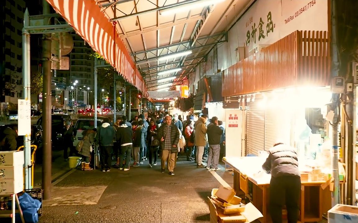 【超清日本】漫步年终的东京筑地市场 2018.12