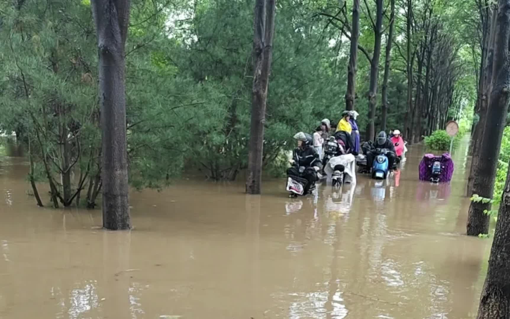 #秦皇岛大雨路面积水 雨哔哩哔哩bilibili