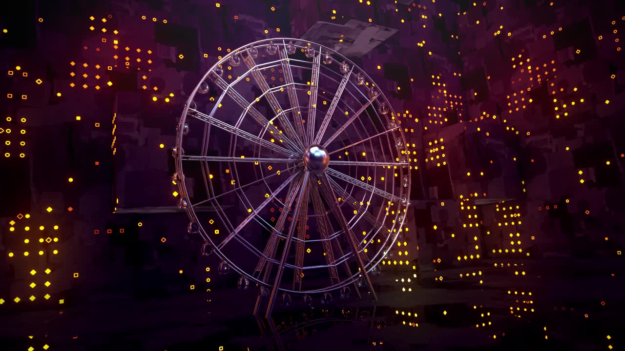 ferriswheel摩天轮建模渲染练习