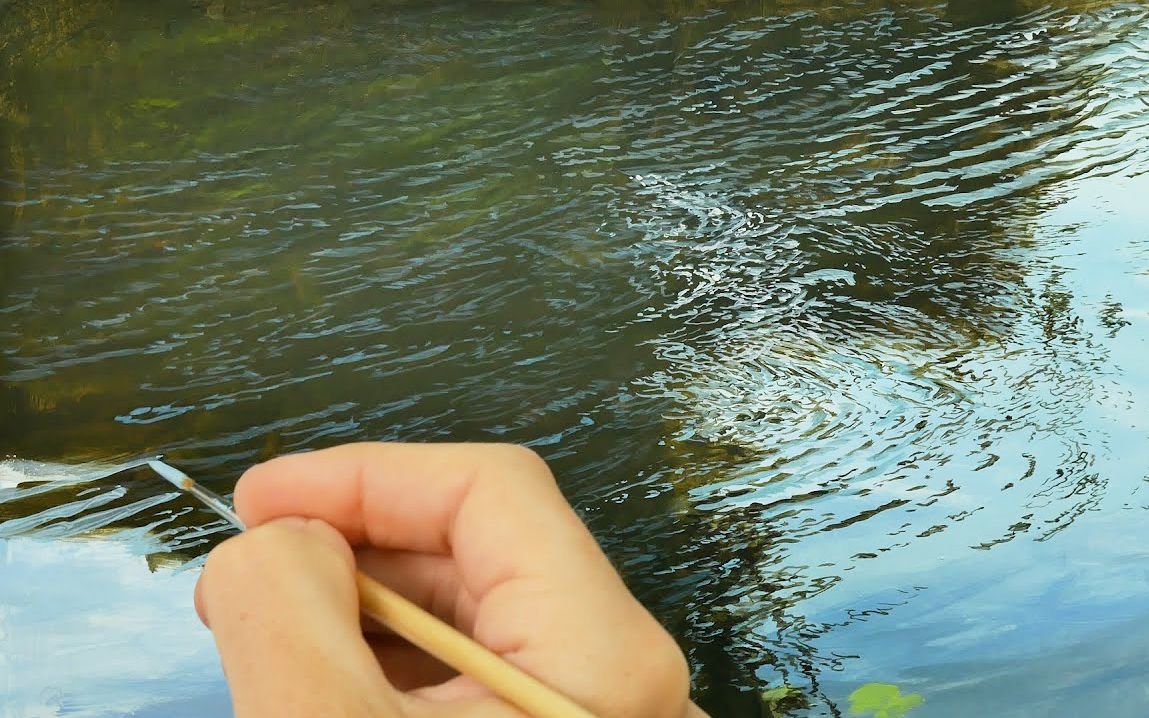 mjsmith写实风景画关于水面效果的表现