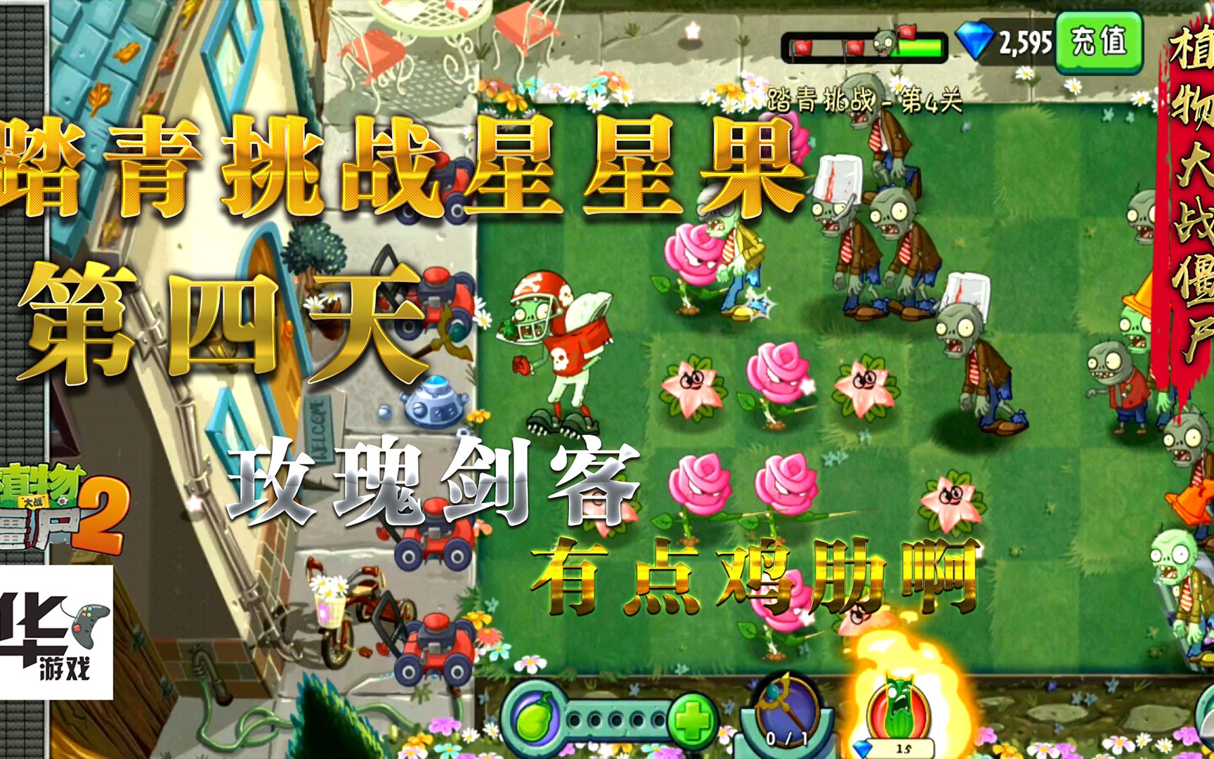 pvz2中文版踏青挑战星星果第四关刺客玫瑰是不是有点鸡肋啊