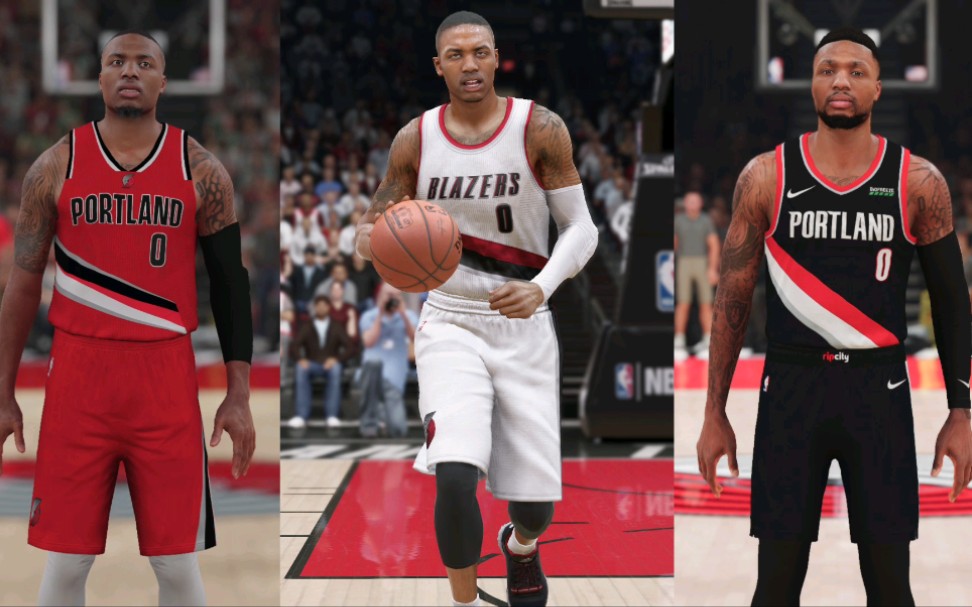 《NBA2K/LIVE》历代达米安利拉德的投篮及造型,Dame Time!哔哩哔哩bilibili