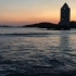 在青岛海边听着海声和Apologize看着日落和大海