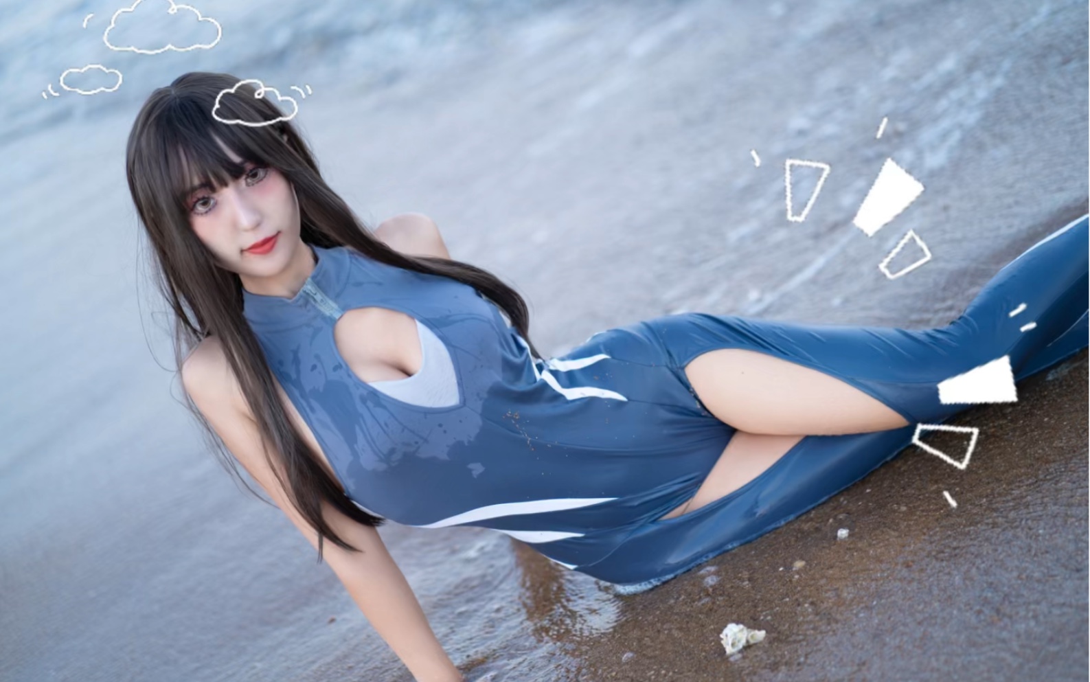 [Professional milkmaid Misuko] Let's have some shark suits!