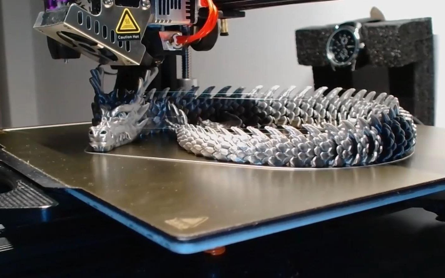 3D打印可动的银龙