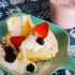 【烘焙】一份甜品+草莓奶昔 四个蛋制作戚风蛋糕