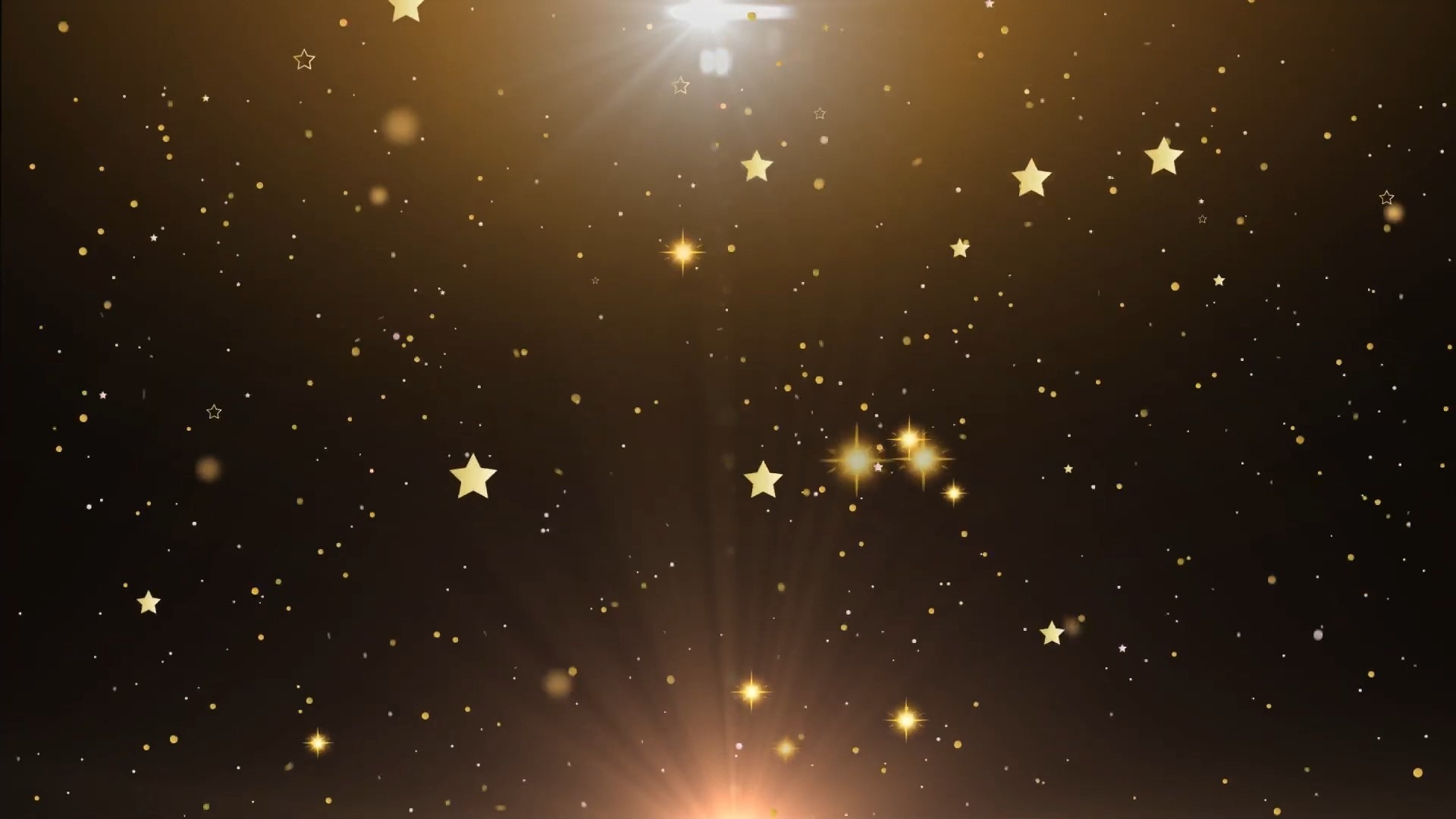 【舞台背景】10-金色粒子星星系列动态循环视频背景❤️ 浪漫梦幻舞蹈晚会年会循环动画