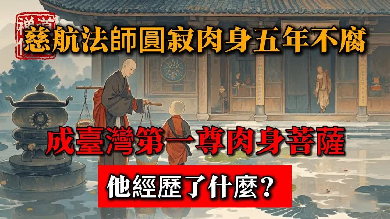 慈航法師圓寂肉身五年不腐，成臺灣第一尊肉身菩薩，他經歷了什麼？ #佛教 #禪學 #禪道 #佛教故事 #佛教文化 #修心修行 #禪道佛心 #禪悟人生 #南無阿彌陀