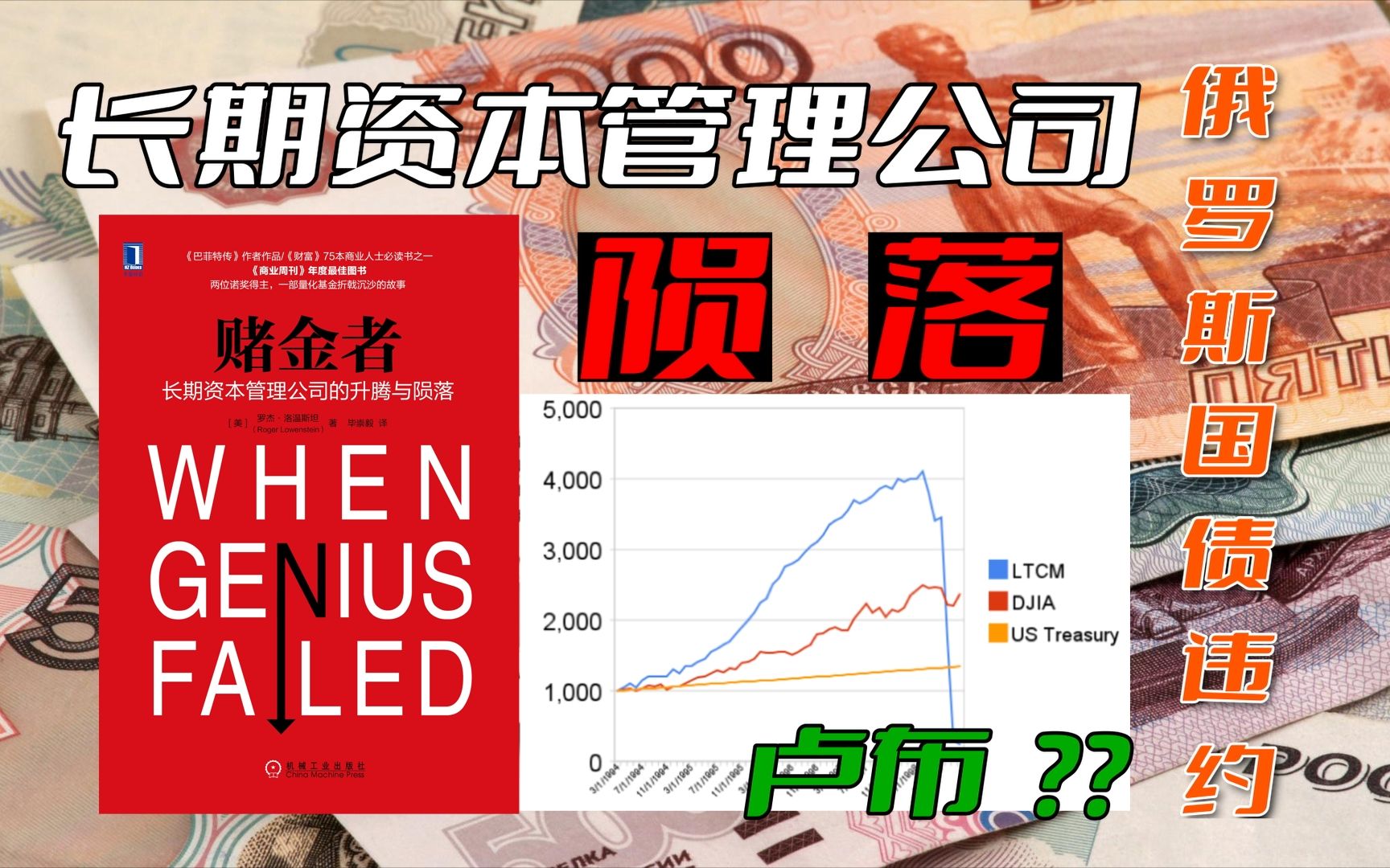 【金融危机系列5】上一次俄罗斯国债违约……捎带手儿，带走了一家全明星豪华阵容的对冲基金 长期资本管理公司（LTCM）