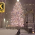 【4K】哥谭市雪地漫步；洛克菲勒中心，布莱恩公园，时代广场