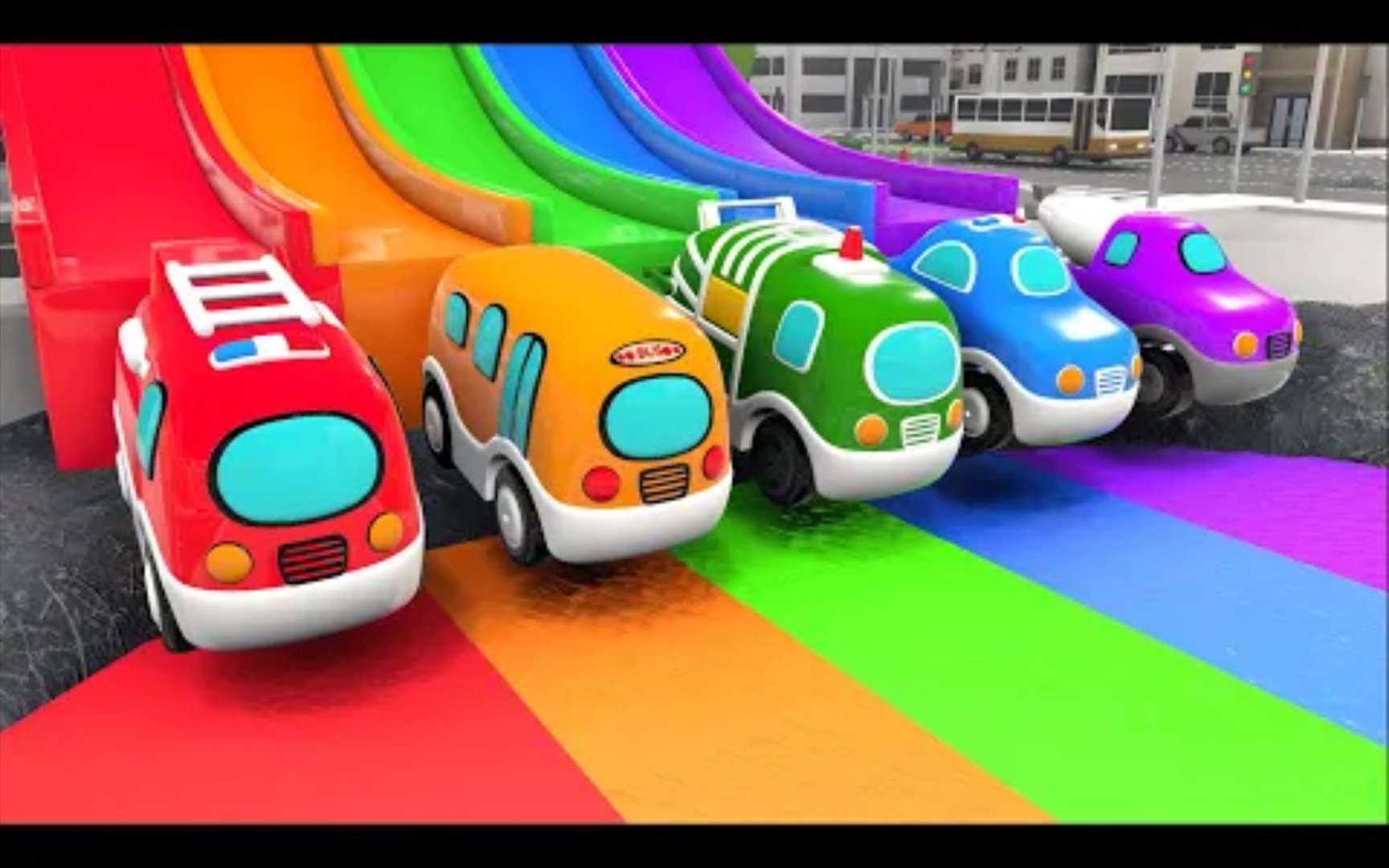 儿童益智早教动画，婴儿玩具车颜色池游戏  学习颜色幼儿英语早教启蒙