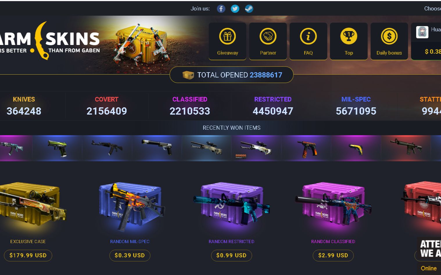 【f网抽箱推荐】csgo f网箱子推荐