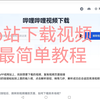 全b站下载视频最简单方式，无需改文件_教程