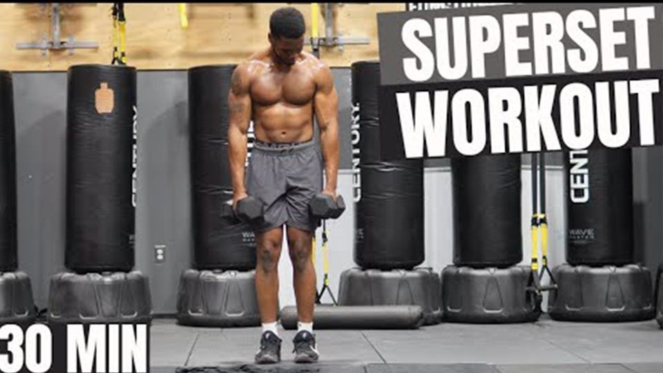 【跟练】30分钟哑铃上身&下肢训练 || ADVANCED SUPERSET DUMBBELL UPPER & LOWER BODY WORKOUT