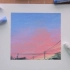［OTTO］如何用油画棒画日落时的天空/风景画教程
