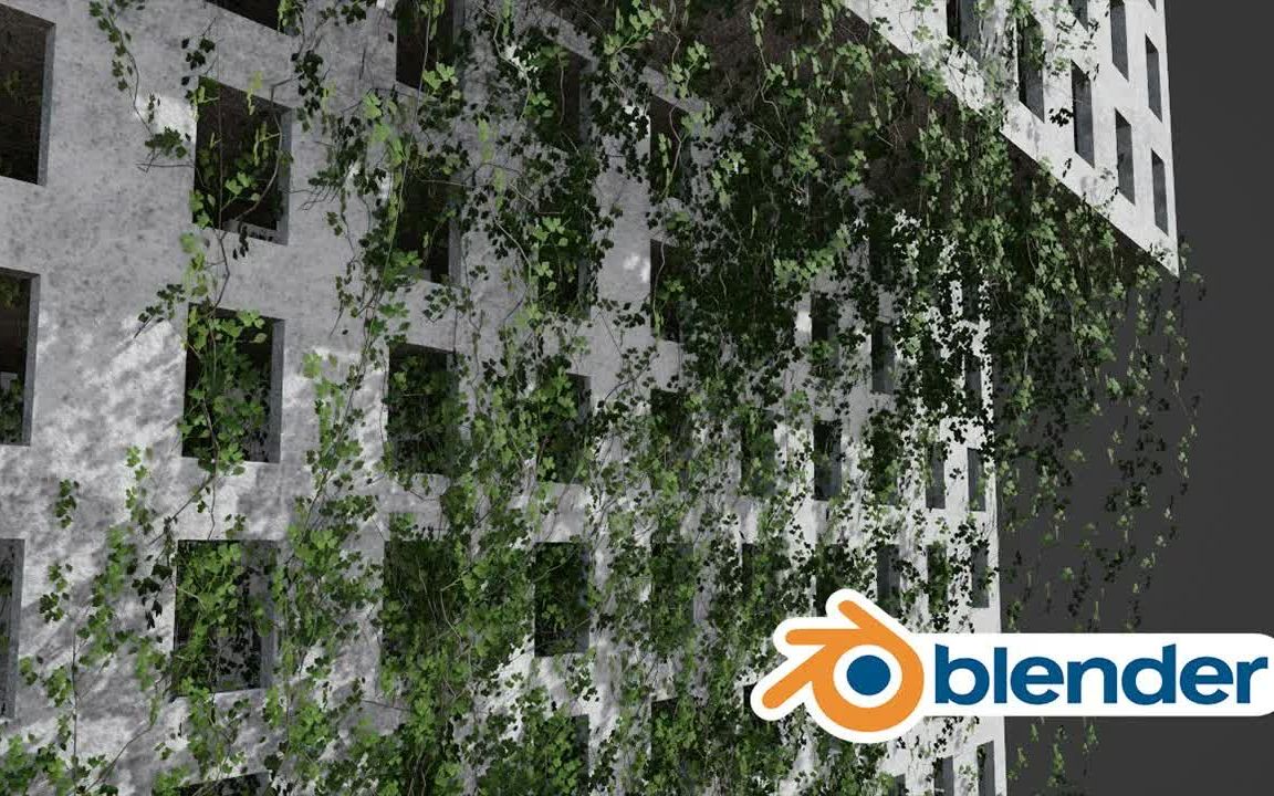 iBlender中文版插件 Blender Geometry Nodes 3.1+ Ivy Generator 常春藤发电机 教程Blender插件哔哩哔哩bilibili