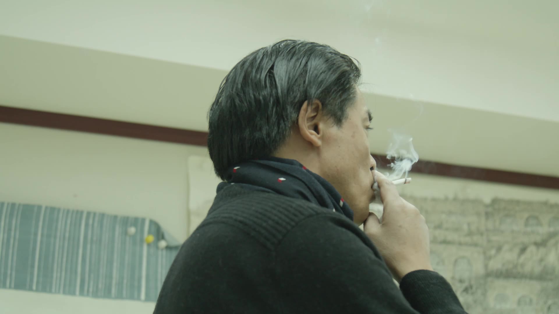 周润发版汪老师 ~ 抽烟,思考,穿过小弟们,给