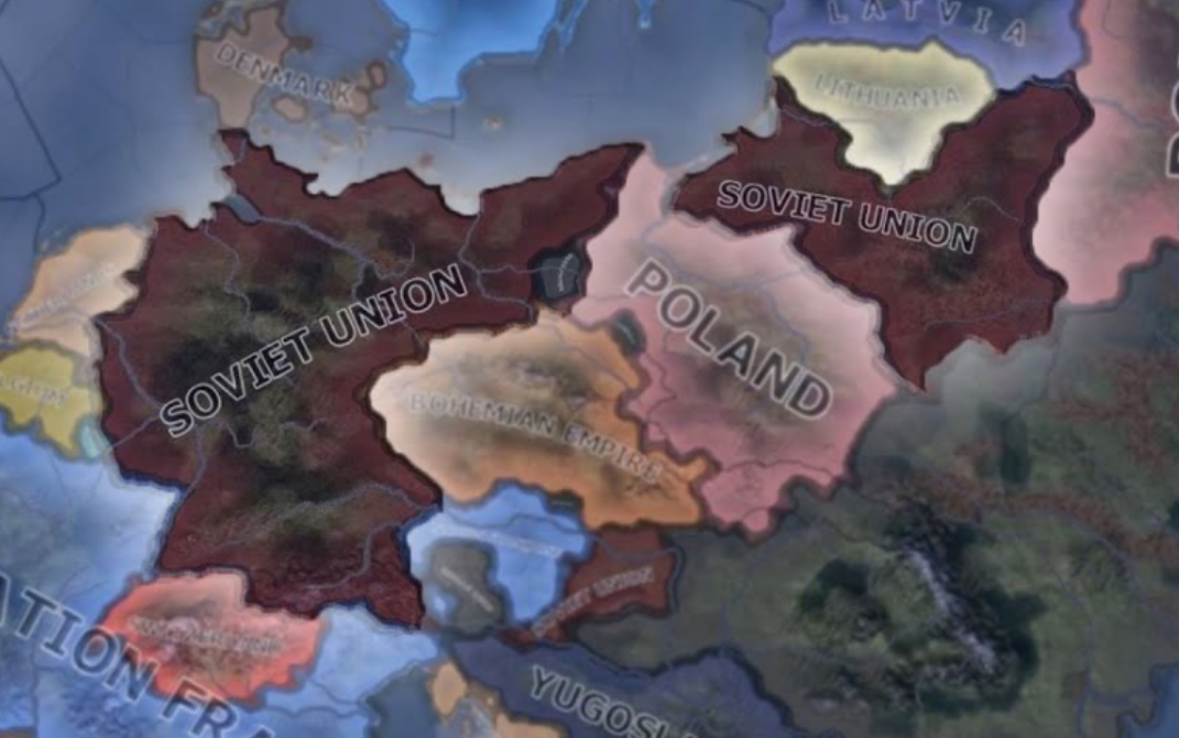 二战，但德国和苏联换了位置