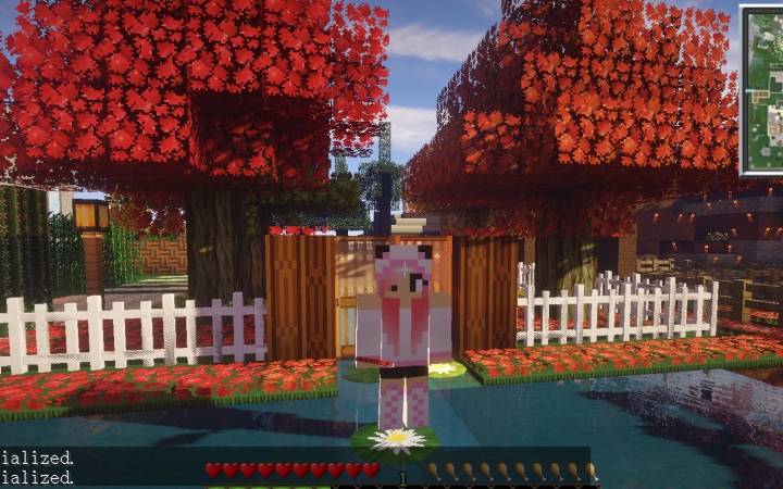 【minecraft】熊猫的多模组生存p2-枫树下的和风小屋上