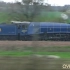 英国高速蒸汽火车高速行驶