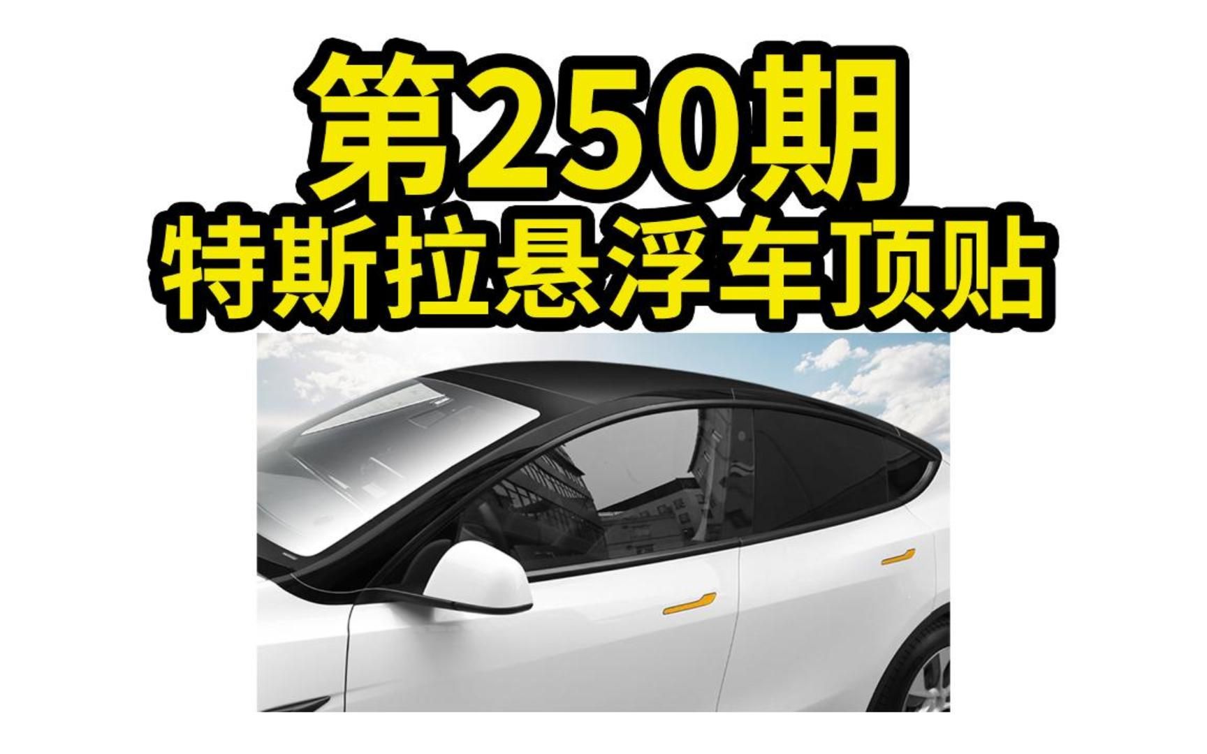 2023.3.16 第250期 特斯拉悬浮车顶贴【modelY】
