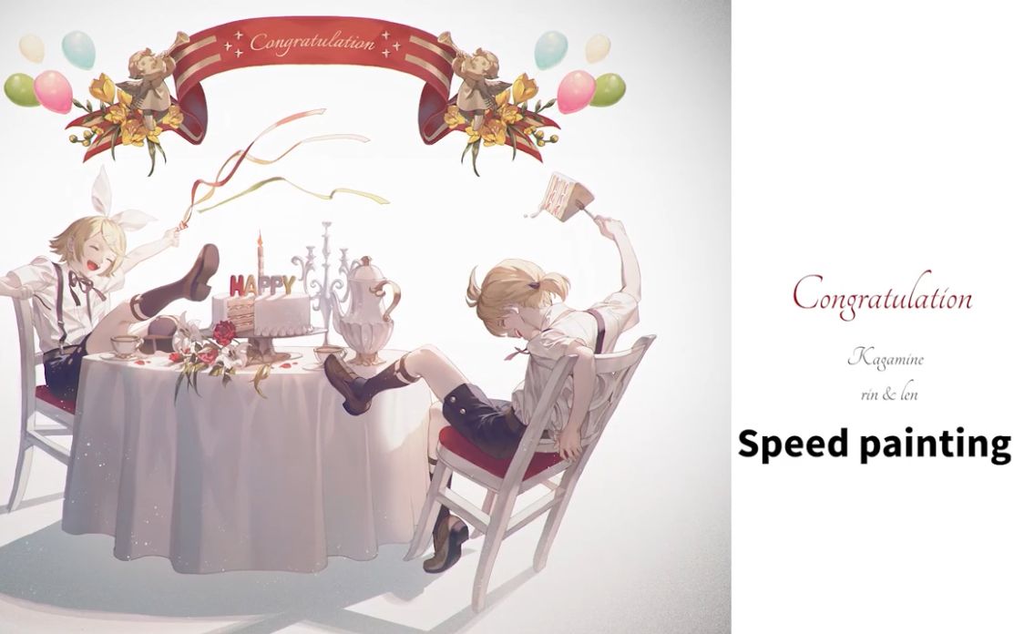 speedpainting镜音双子congratulation