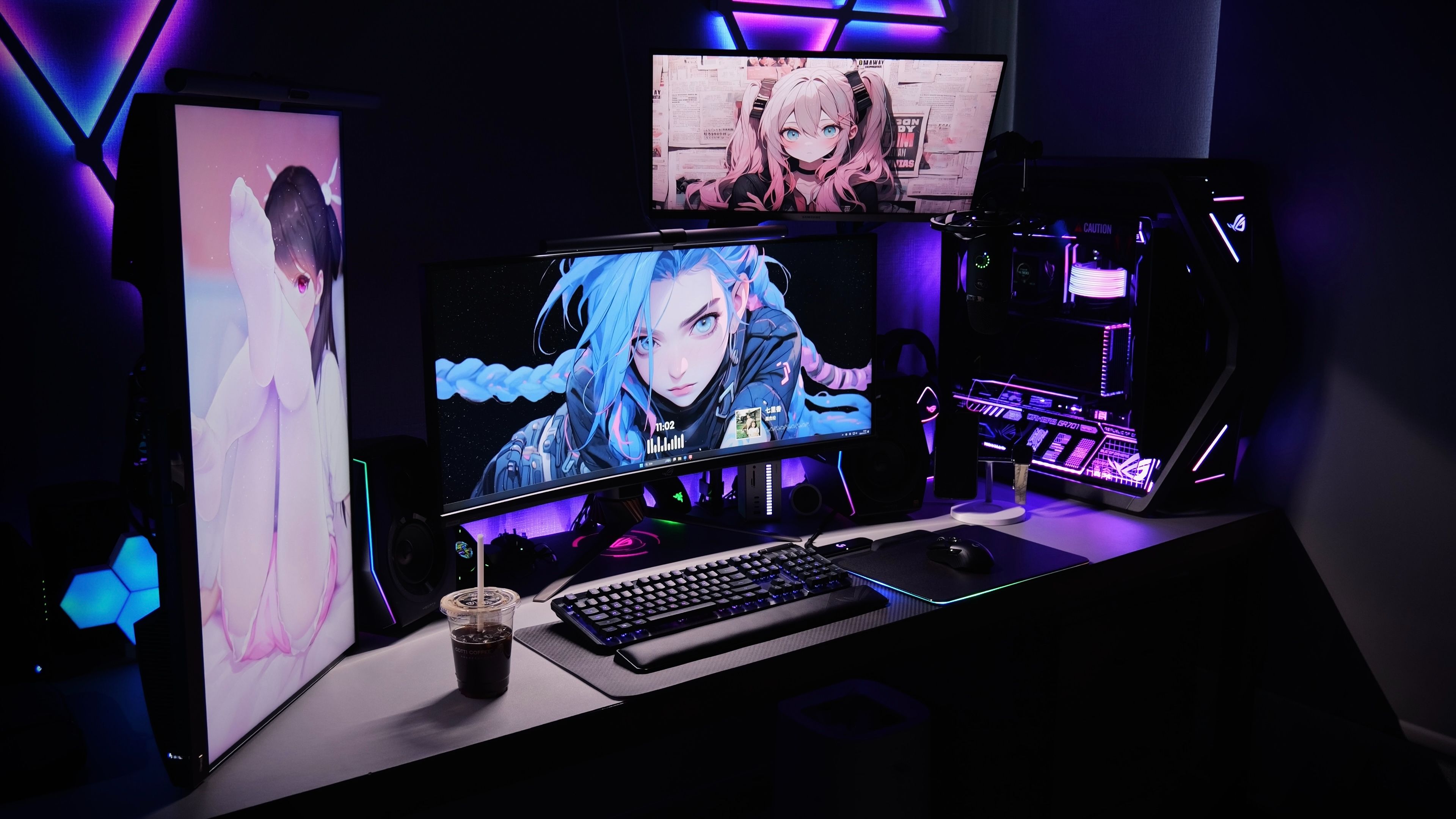 「桌搭Vlog」这是你梦想中的游戏宅物房间吗？打造5万元定制梦幻主机？- 失心的宅物房间改造计划（桌搭＆主机 改造篇）