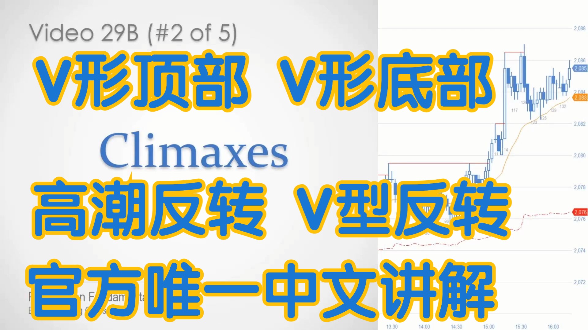 价格行为学 - 29B高潮反转 V形顶 V形底 V型反转 - 官方中文配音 AL Brooks阿尔布鲁克斯 ACE COOPER木南